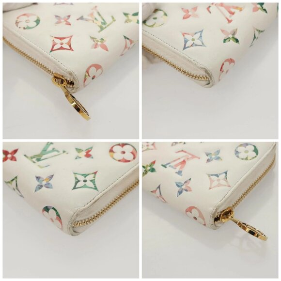 LOUIS VUITTON Monogram Garden Zippy Wallet White M81694 LV Auth 121163 - Picture 15 of 16
